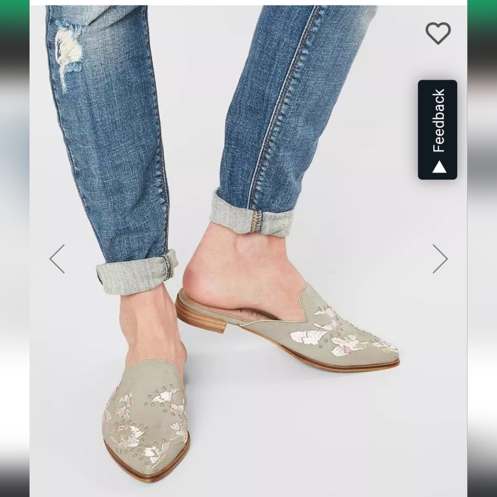 MI.IM Miranda Mule Shoe, Green, Size 8